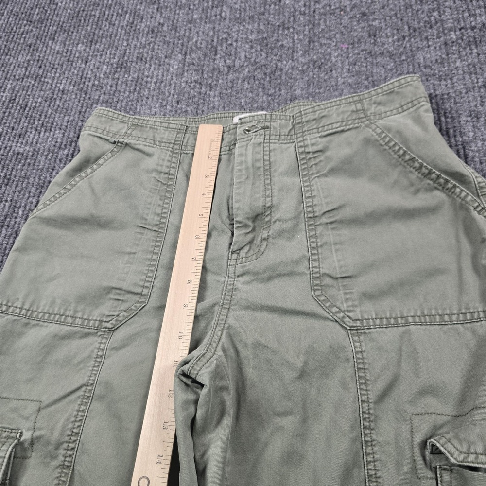 Abercrombie & Fitch Pants Womens 29 Short Green Cargo Straight‎ Twill Pockets - Picture 10 of 14